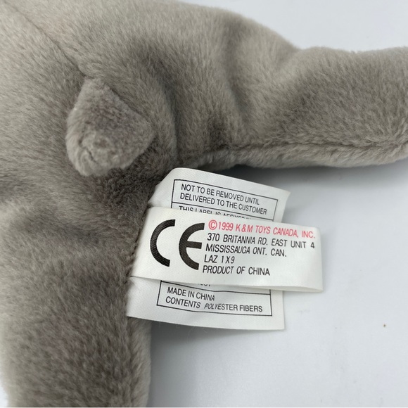 Vintage Nature Bean Buddies Elephant Plush - Picture 11 of 11